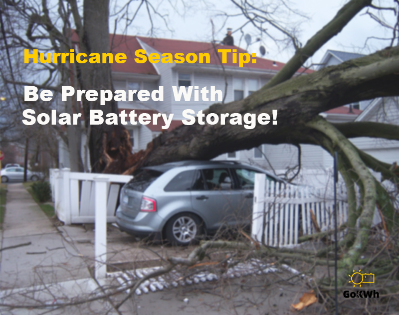 Hurricane Season Tip: Be Prepared with Solar Battery Storage